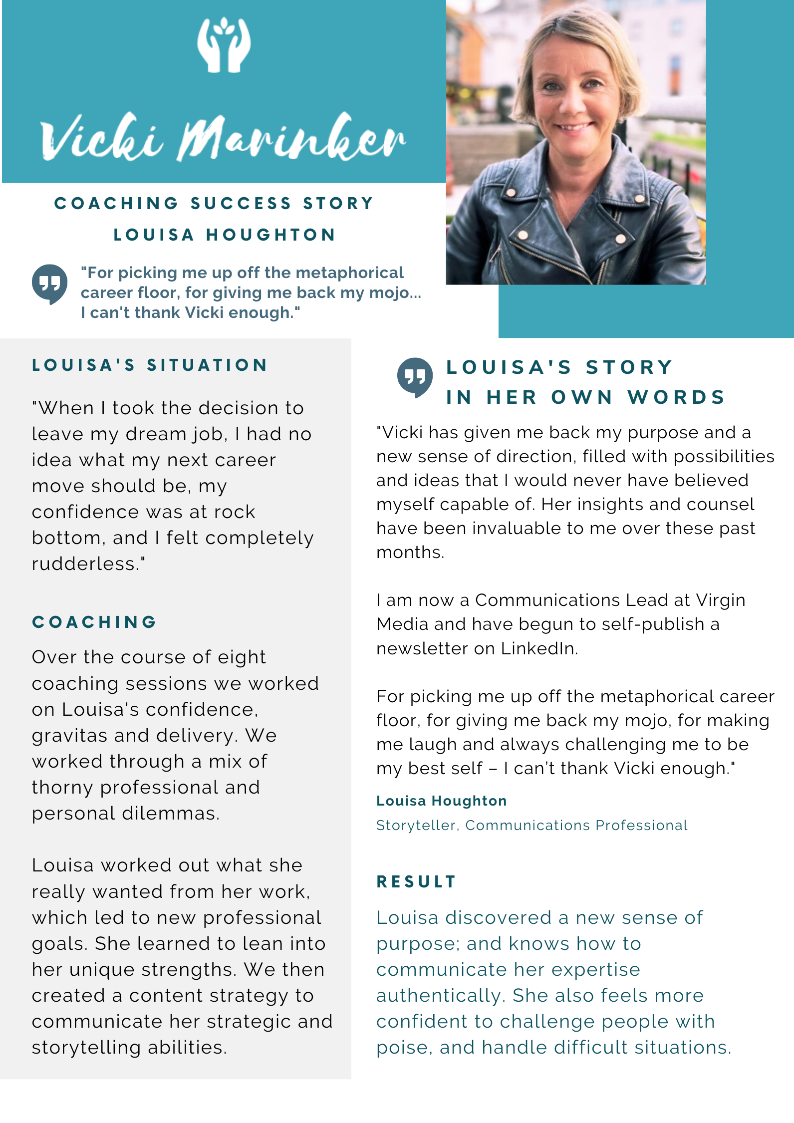 Coaching success stories: Louisa Houghton