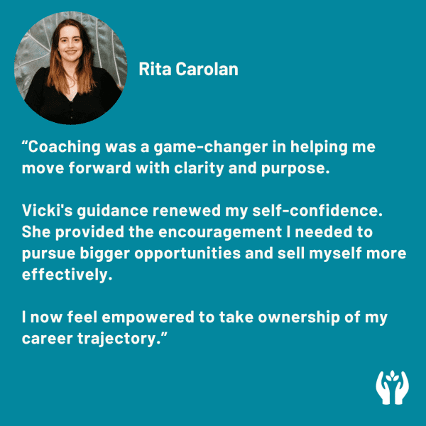 Vicki Marinker Candid Career Coach coaching testimonial Vicki Marinker Candid Career Coach coaching testimonial
